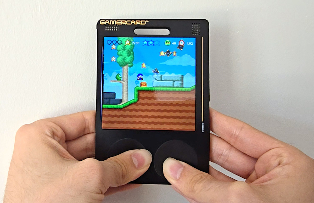 GameCard Raspberry Pi Zero 2 W gift card handheld console