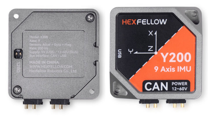Hexfellow Y200 IMU front and back
