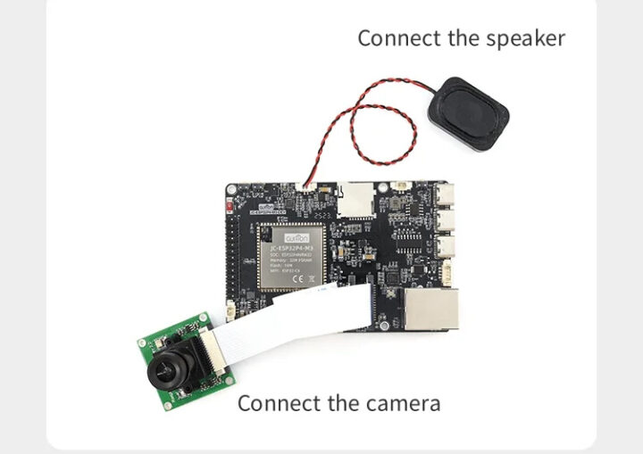 JC-ESP32P4-M3-DEV ESP32-P4 evolution board with camera and speaker