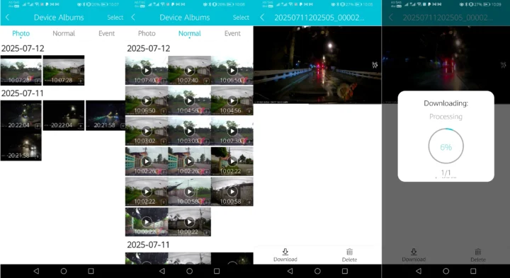 Kacam OMBAR DC42 Dash Cam Device Albums