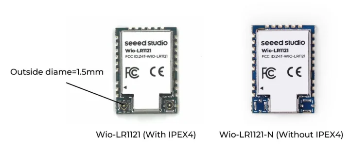 LR1121 modue IPEX4 connector or not