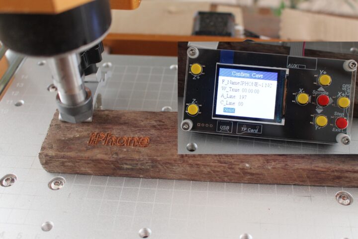 LUNYEE 3018 Pro Ultra CNC offline controller testing