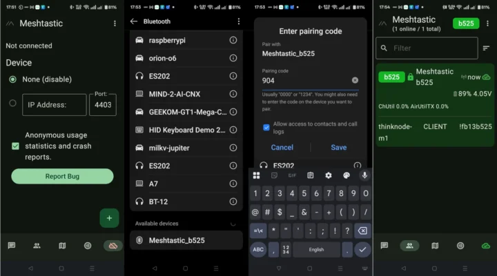 Meshtastic Android App Bluetooth Connection