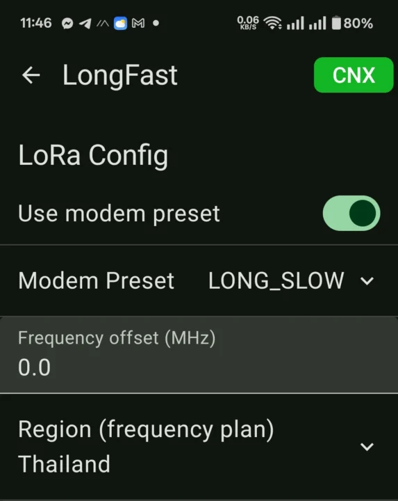 Meshtastic LONG SLOW LoRa Config
