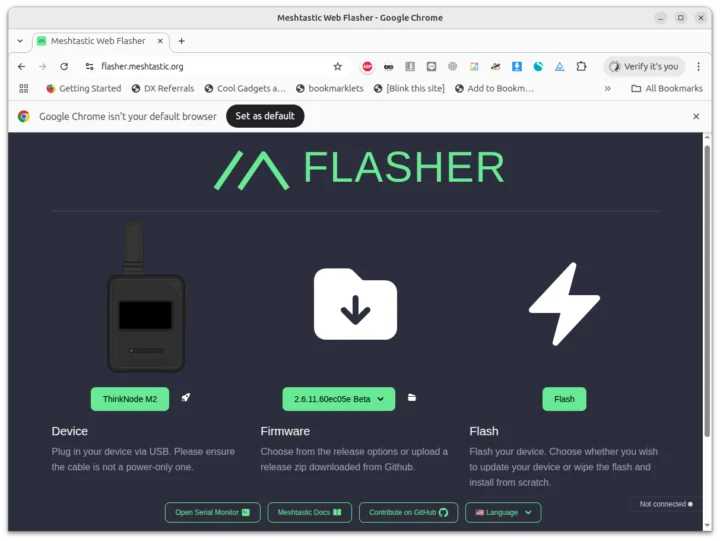 Meshtastic flasher