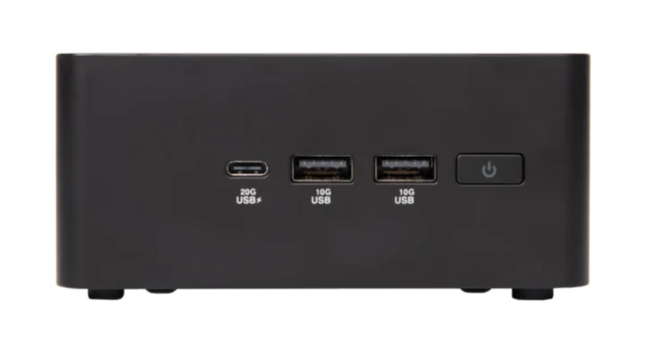 Mini PC front panel 20 Gbps USB C port Mini PC front panel 20 Gbps USB C port