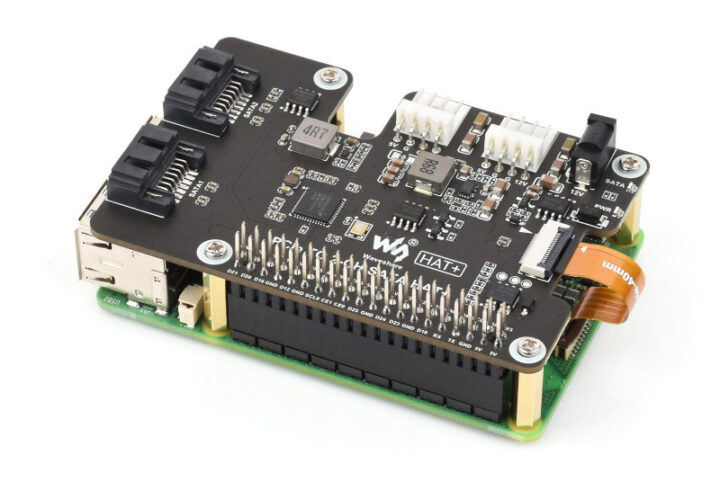 PCIe TO 2-CH SATA HAT+ with raspberry Pi PCIe TO 2-CH SATA HAT+ with raspberry Pi