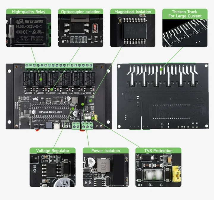 RP2350-Relay-6CH