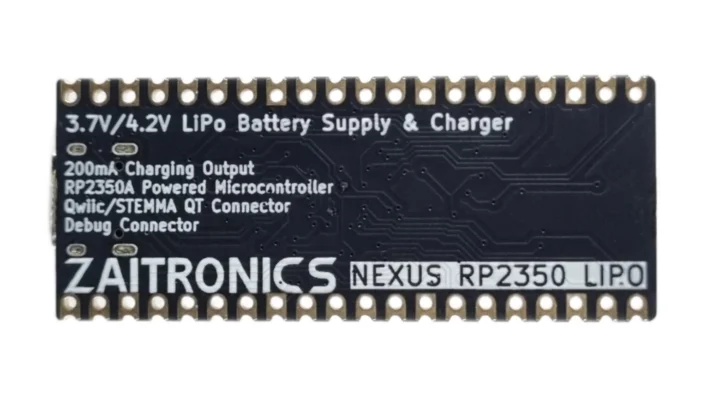 Raspberry Pi Pico 2 Board LiPo Battery Support