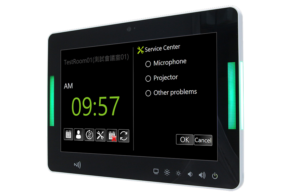 VNS-10WAD 10.1 Inch Ultra Slim Panel PC angle view