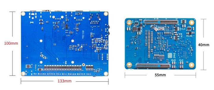 Banana Pi BPI-F4 SoM and Carrier Board dimensions Banana Pi BPI-F4 SoM and Carrier Board dimensions