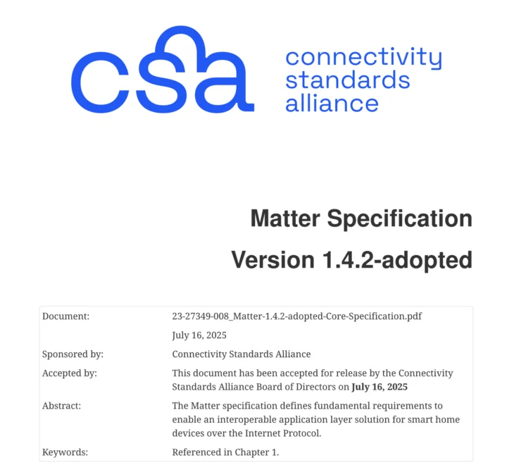 Matter 1.4.2 Core Specification