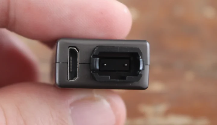 Micro USB 2 pin fiber connector