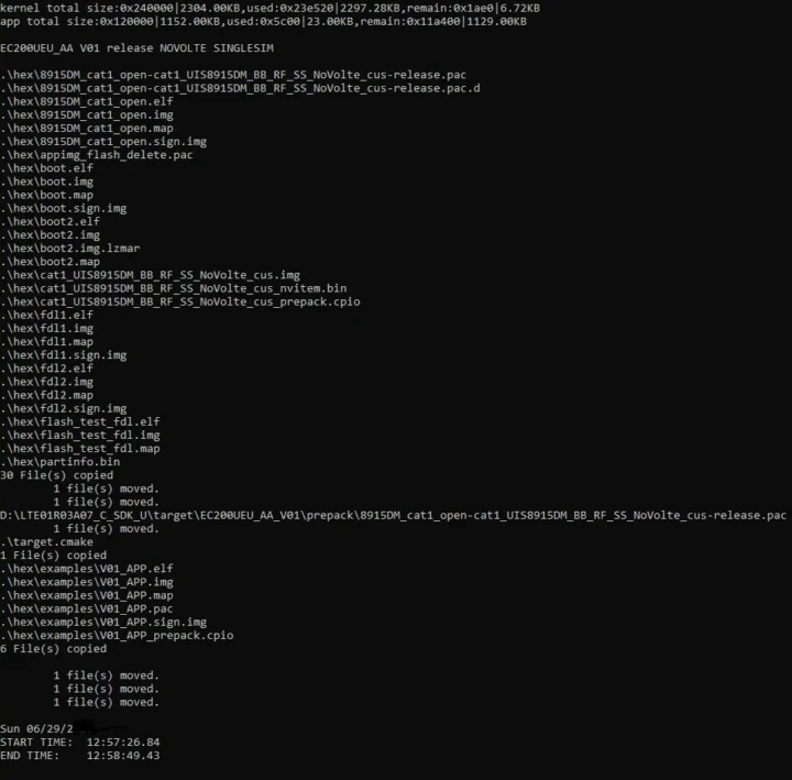 QuecOpen Windows Build