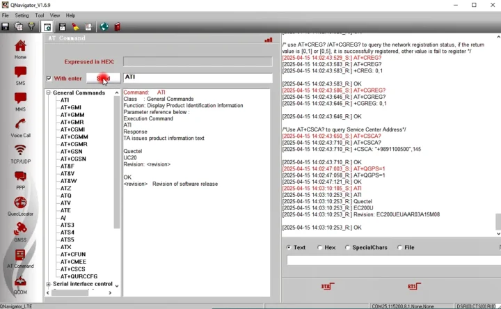 Quectel EC200U QNavigator AT Commands