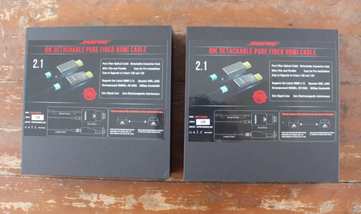 RUIPRO 8K detachable pure fiber HDMI cable package