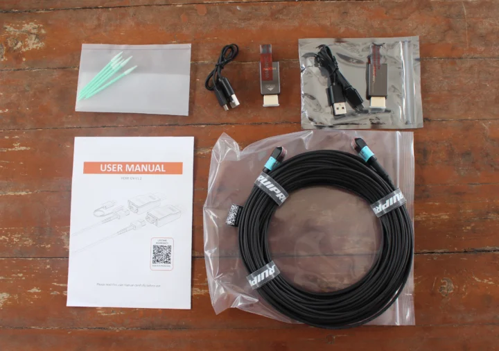 RUIPRO fiber HDMI cable unboxing