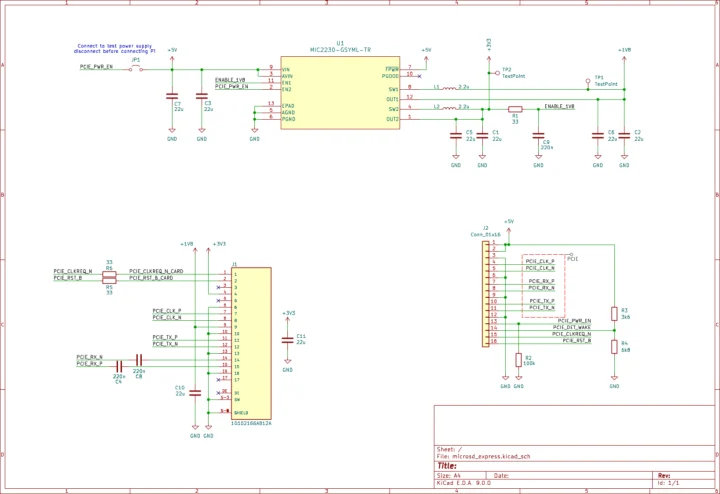 microSD Express adapter schematics