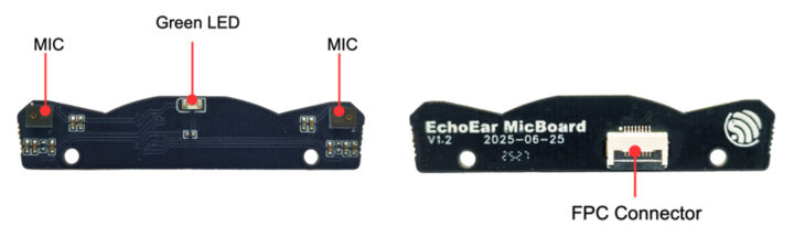 EchoEar MicBoard Front and Back View