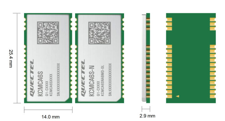 KCMCA6S Dimensions