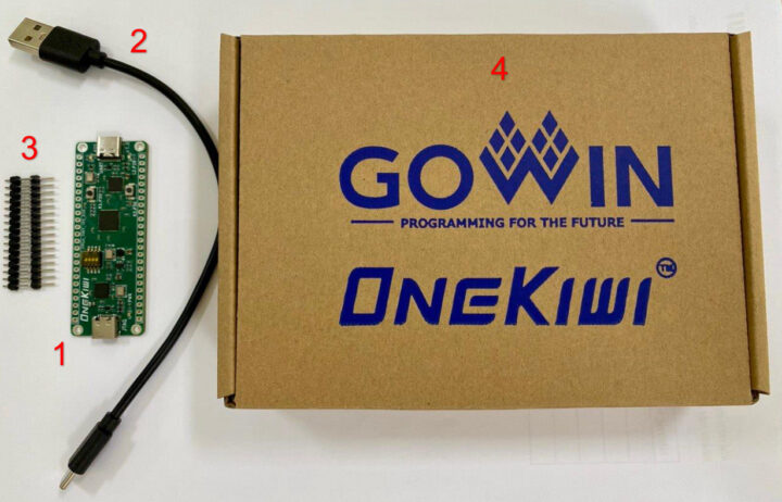 KIWI 1P5 FPGA box content KIWI 1P5 FPGA box content