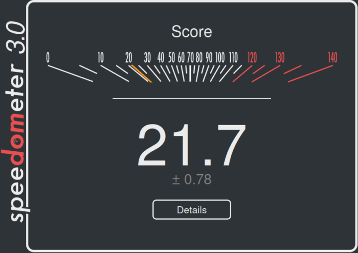 Speedometer 3.0 Firefox