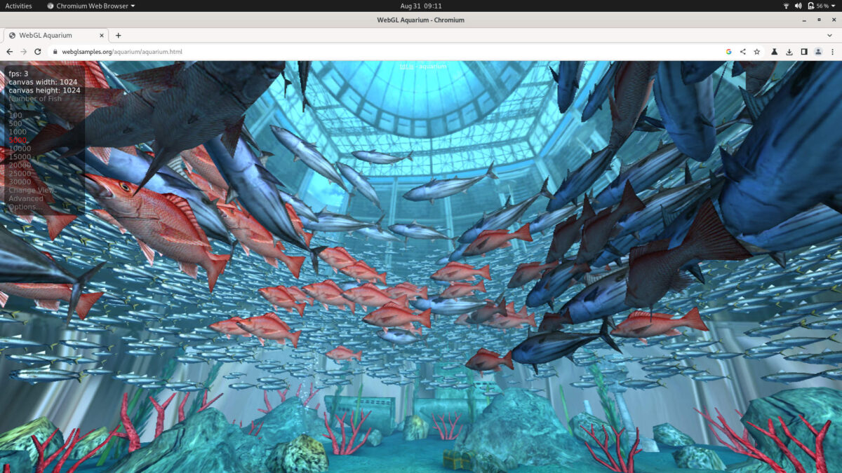 particle tachyon webgl chromium 5000