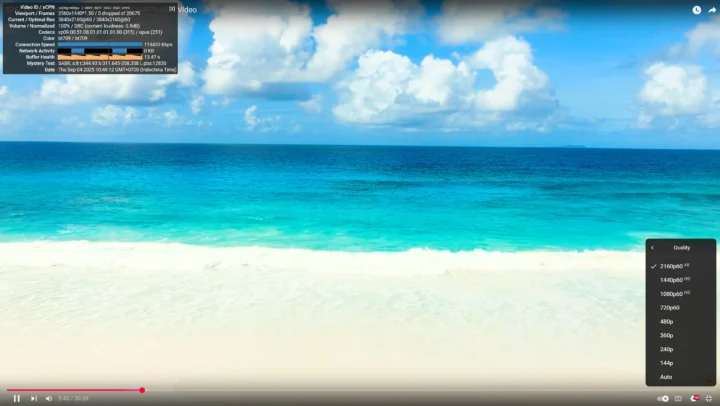 youtube 4k fps60 firefox