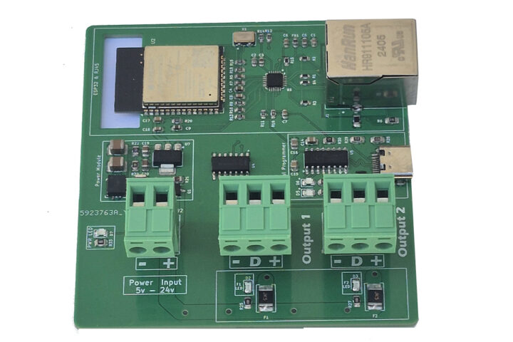 2 Port ESP32 ETH0 WLED Controller