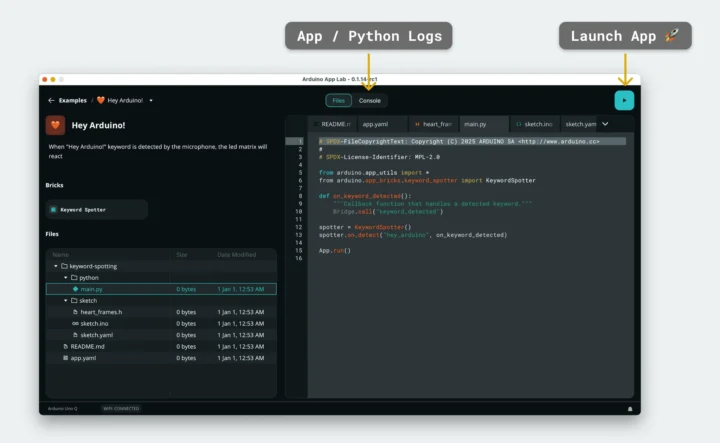 Arduino App Lab