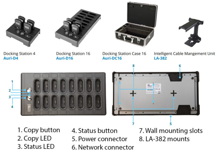 Auri D4 and D16 Docking Stations Auri D4 and D16 Docking Stations