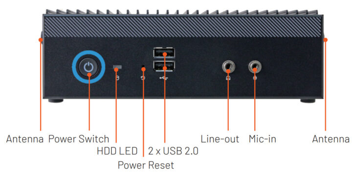 Avalue EPC-ASL Hardware Overview Front