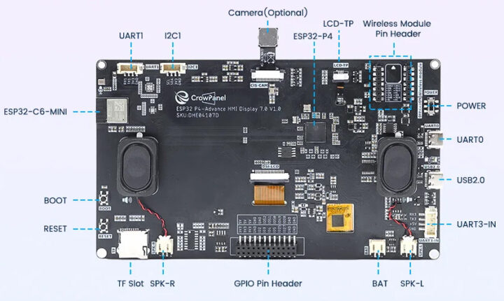 CrowPanel Advanced 7 inch Display Hardware Overview CrowPanel Advanced 7 inch Display Hardware Overview