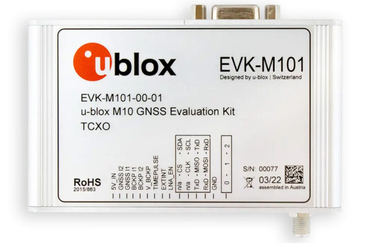 EVK-M10 u blox M10 GNSS evaluation kit EVK-M10 u blox M10 GNSS evaluation kit