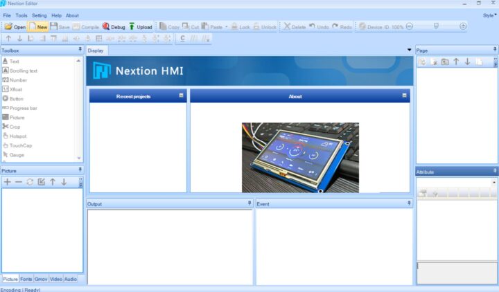 Nextion editor main Nextion editor main