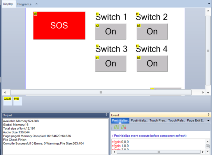 Nextion editor write code Nextion editor write code