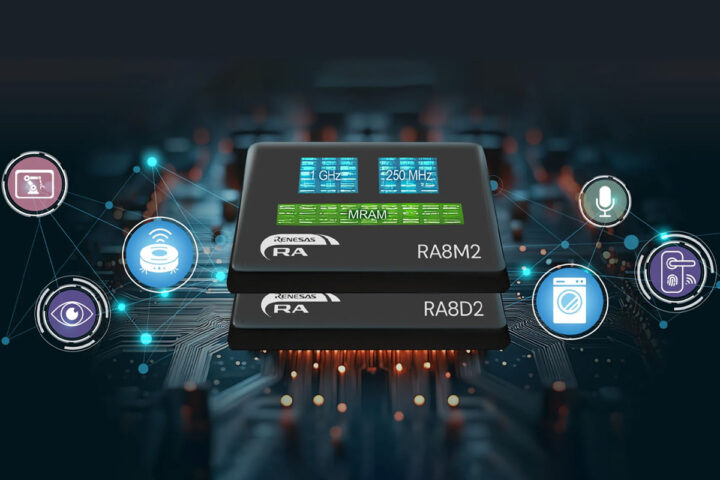 Renesas RA8M2 and RA8D2 dual core Cortex M85 M33 MCU with MRAM storage