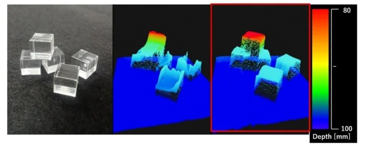 AI camera transparent cubes AI camera transparent cubes
