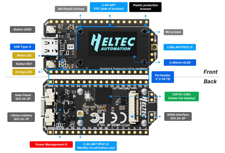 Heltec WiFi LoRa 32 V4 Hardware Overview