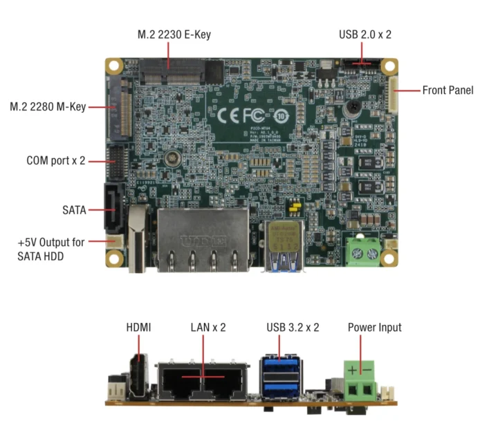 Intel Core Ultra 7 255U Pico-ITX board Intel Core Ultra 7 255U Pico-ITX board