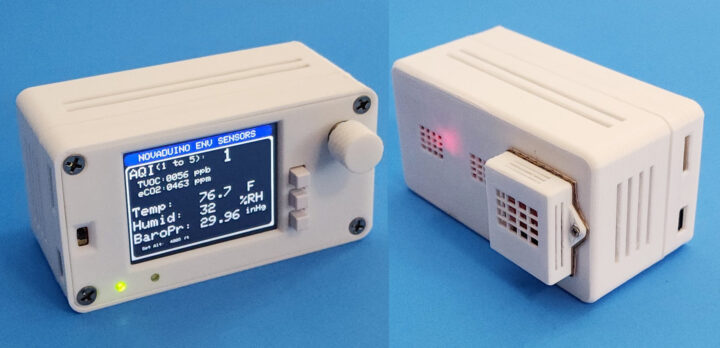 Novaduino Environmental Sensor Kit Front and Back