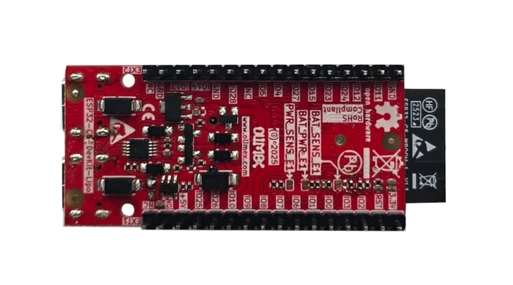 Olimex ESP32-C5 DevKit Lipo tiny development board bottom side