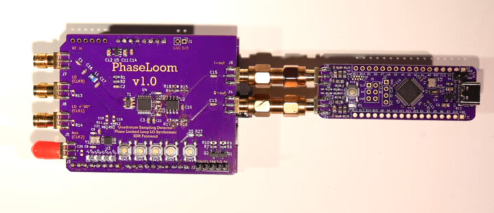 PhaseLatch Mini digitizer connected to Phase Loom tuner board