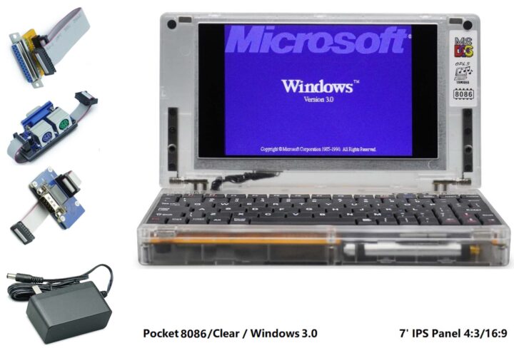 Pocket 8086 with accessories