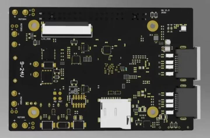 RT-Thread Titan Board bottom side