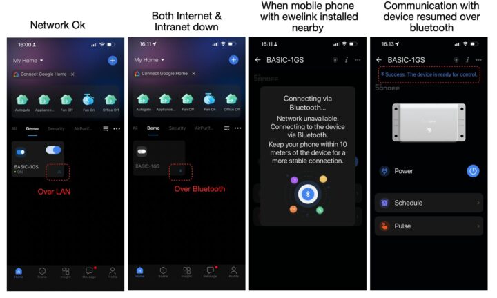 Sonoff BasicR5 LocalControlOverBluetooth
