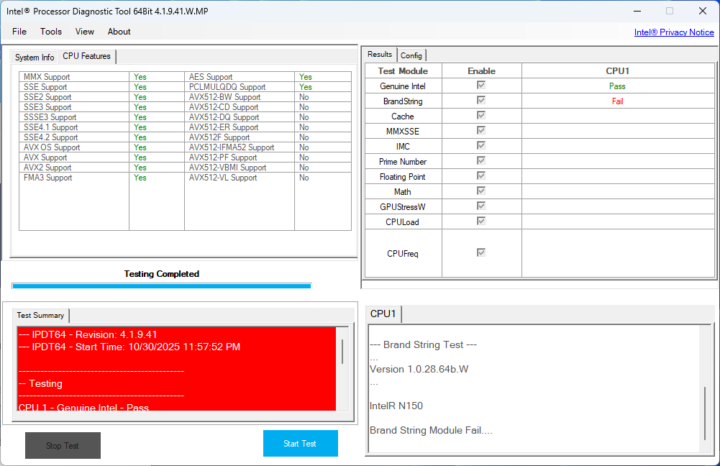 LattePanda IOTA Windows 11 CPU Interl Processor Diagnostic Tool LattePanda IOTA Windows 11 CPU Interl Processor Diagnostic Tool