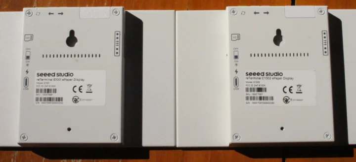 reTerminal E1001 E002 ePaper Display rear reTerminal E1001 E002 ePaper Display rear