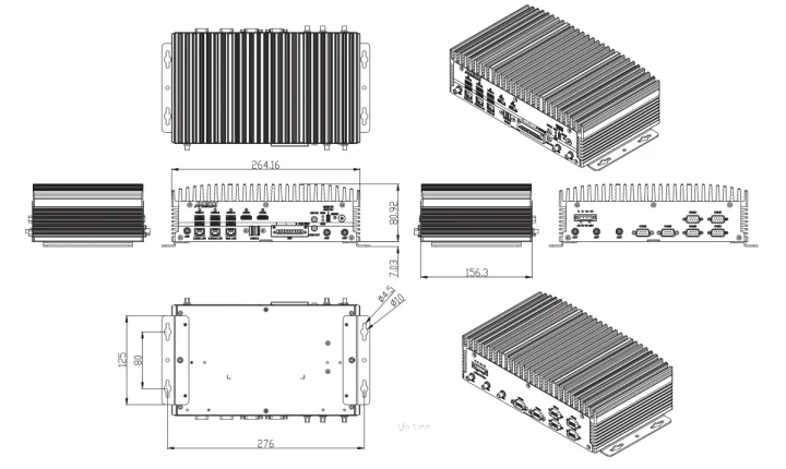AAEON BOXER 6648 ARS dimensions