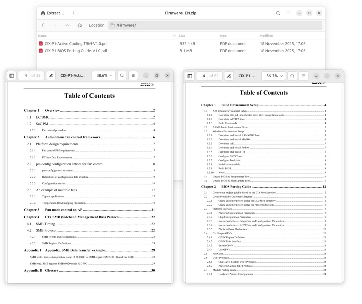 CIX P1 firmware documentation